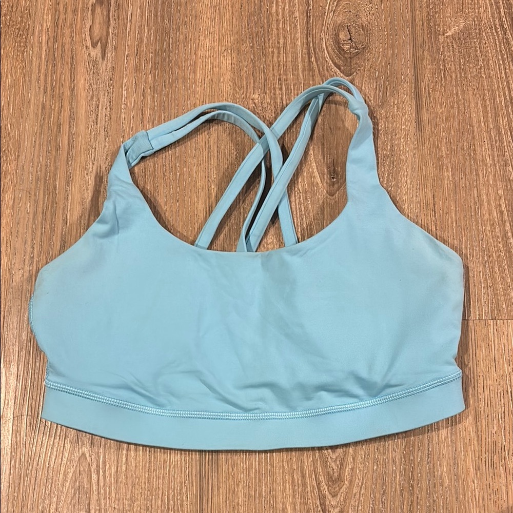 Lululemon Light Blue Energy Bra GUC